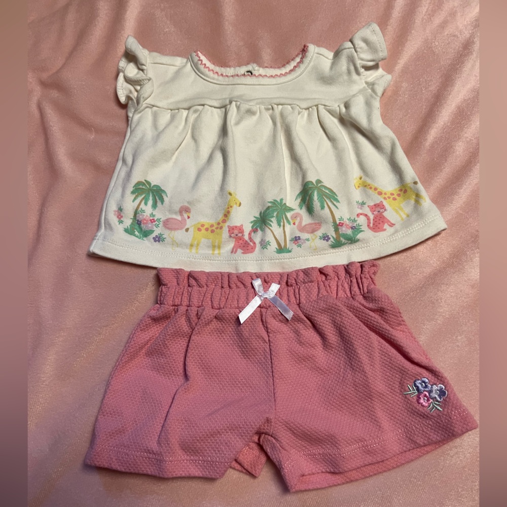 Kids Headquarters Matching Sets | Giraffe Outfit (3 Piece / 3m)